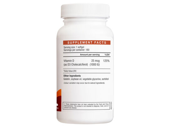 Viên Uống Bổ Sung Vitamin D3 1000 IU