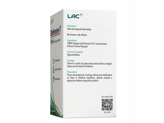 Viên Uống Tăng Cường Sản Xuất Tiểu Cầu Defense-1 Heal - 100% Chiết Xuất Lá Đu Đủ
