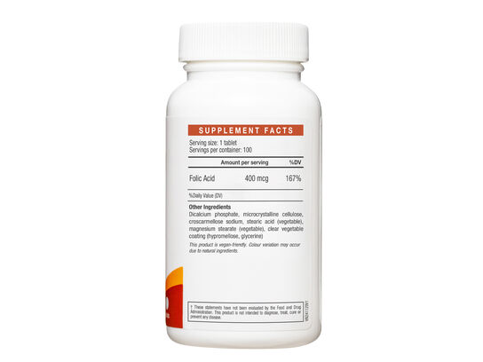 Viên Uống Bổ Sung Axit Folic 400mcg - Hỗ Trợ Phát Triển Thai Nhi